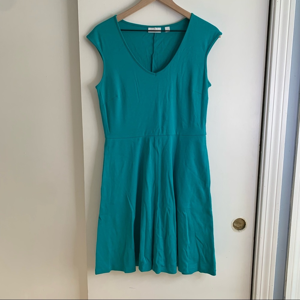 New York and Co teal dress